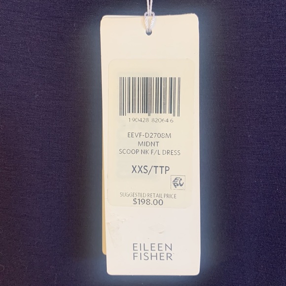 Navy blue long casual dress - Picture 4 of 4